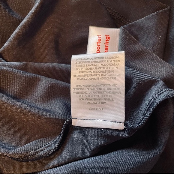 Melanie Lyne Navy Sheath Dress with sheer Overlay/ Sequined cuffs.Size 14 NWOT - Picture 14 of 16